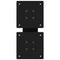 vidaXL Coffee Table Legs X-Shaped 2 pcs Black 30x(30-31) cm Steel