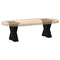 vidaXL Coffee Table Legs X-Shaped 2 pcs Black 30x(30-31) cm Steel