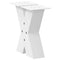 vidaXL Coffee Table Legs X-Shaped 2 pcs White 30x(30-31) cm Steel
