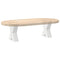 vidaXL Coffee Table Legs X-Shaped 2 pcs White 30x(30-31) cm Steel