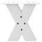 vidaXL Coffee Table Legs X-Shaped 2 pcs White 40x(30-31) cm Steel