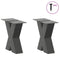 vidaXL Coffee Table Legs X-Shaped 2 pcs Anthracite 40x(30-31) cm Steel