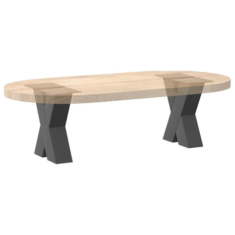 vidaXL Coffee Table Legs X-Shaped 2 pcs Anthracite 40x(30-31) cm Steel