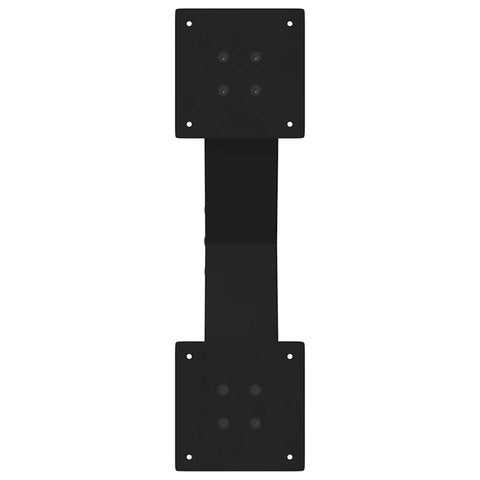 vidaXL Coffee Table Legs X-Shaped 2 pcs Black 50x(30-31) cm Steel