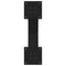 vidaXL Coffee Table Legs X-Shaped 2 pcs Black 50x(30-31) cm Steel