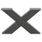 vidaXL Coffee Table Legs X-Shaped 2 pcs Anthracite 50x(30-31) cm Steel