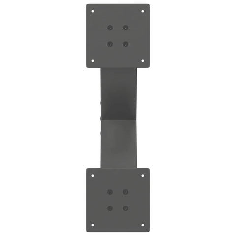 vidaXL Coffee Table Legs X-Shaped 2 pcs Anthracite 50x(30-31) cm Steel