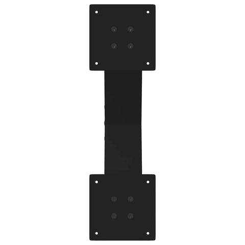 vidaXL Coffee Table Legs X-Shaped 2 pcs Black 60x(30-31) cm Steel