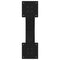 vidaXL Coffee Table Legs X-Shaped 2 pcs Black 60x(30-31) cm Steel