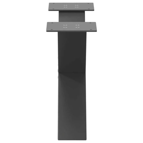 vidaXL Coffee Table Legs X-Shaped 2 pcs Anthracite 60x(30-31) cm Steel
