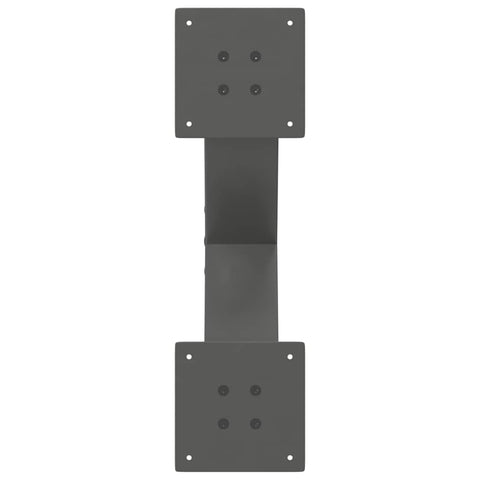 vidaXL Coffee Table Legs X-Shaped 2 pcs Anthracite 60x(30-31) cm Steel