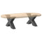 vidaXL Coffee Table Legs X-Shaped 2 pcs Anthracite 60x(30-31) cm Steel