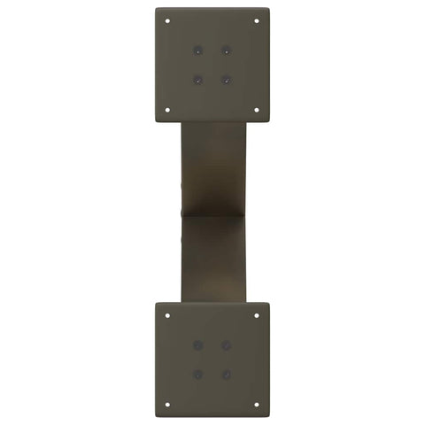 vidaXL Coffee Table Legs X-Shaped 2 pcs Natural Steel 60x(30-31) cm Steel