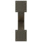 vidaXL Coffee Table Legs X-Shaped 2 pcs Natural Steel 60x(30-31) cm Steel