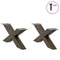 vidaXL Coffee Table Legs X-Shaped 2 pcs Natural Steel 70x(30-31) cm Steel