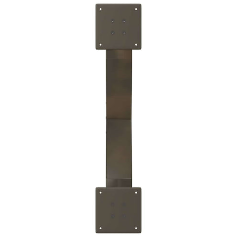 vidaXL Coffee Table Legs X-Shaped 2 pcs Natural Steel 70x(30-31) cm Steel