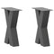 vidaXL Coffee Table Legs X-Shaped 2 pcs Anthracite 28x(42-43) cm Steel