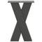 vidaXL Coffee Table Legs X-Shaped 2 pcs Anthracite 28x(42-43) cm Steel