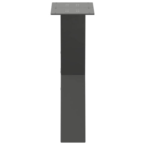 vidaXL Coffee Table Legs X-Shaped 2 pcs Anthracite 28x(42-43) cm Steel