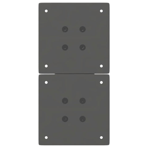 vidaXL Coffee Table Legs X-Shaped 2 pcs Anthracite 28x(42-43) cm Steel
