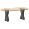 vidaXL Coffee Table Legs X-Shaped 2 pcs Anthracite 28x(42-43) cm Steel