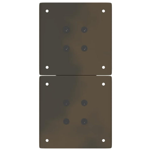 vidaXL Coffee Table Legs X-Shaped 2 pcs Natural Steel 28x(42-43) cm Steel