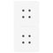 vidaXL Coffee Table Legs X-Shaped 2 pcs White 38x(42-43) cm Steel