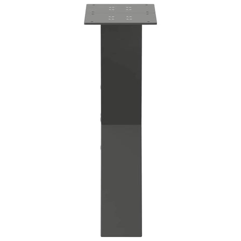 vidaXL Coffee Table Legs X-Shaped 2 pcs Anthracite 38x(42-43) cm Steel