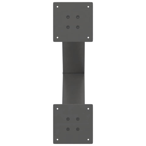 vidaXL Coffee Table Legs X-Shaped 2 pcs Anthracite 50x(42-43) cm Steel