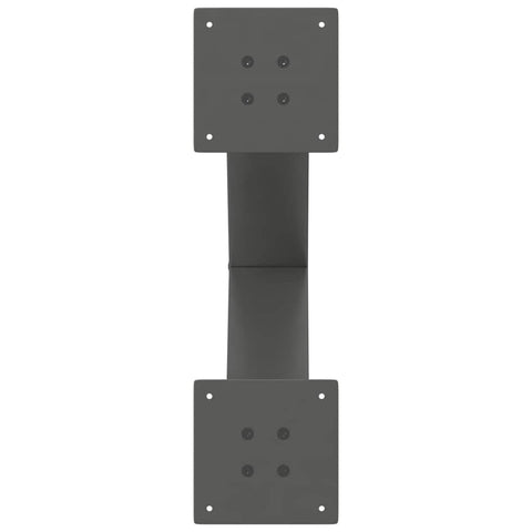 vidaXL Coffee Table Legs X-Shaped 2 pcs Anthracite 60x(42-43) cm Steel