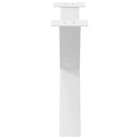 vidaXL Coffee Table Legs X-Shaped 2 pcs White 70x(42-43) cm Steel