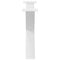 vidaXL Coffee Table Legs X-Shaped 2 pcs White 70x(42-43) cm Steel