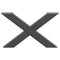 vidaXL Coffee Table Legs X-Shaped 2 pcs Anthracite 70x(42-43) cm Steel