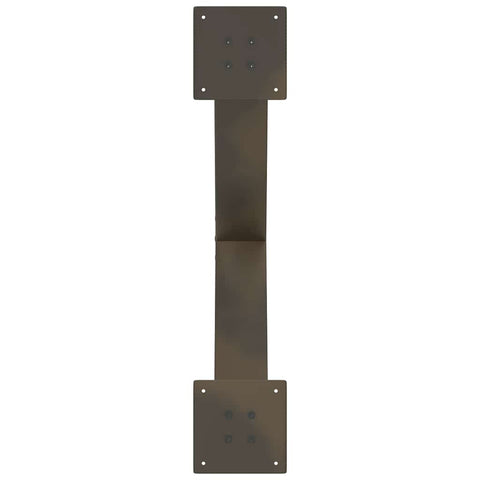 vidaXL Coffee Table Legs X-Shaped 2 pcs Natural Steel 70x(42-43) cm Steel