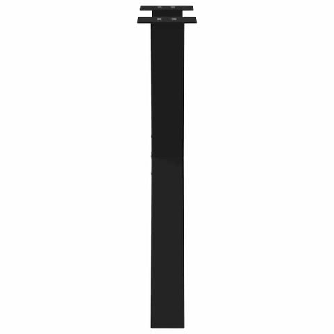 vidaXL Dining Table Legs X-Shaped 2 pcs Black 50x(72-73) cm Steel
