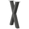 vidaXL Dining Table Legs X-Shaped 2 pcs Anthracite 50x(72-73) cm Steel