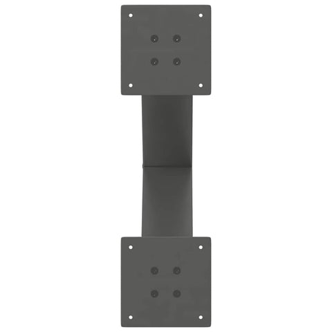 vidaXL Dining Table Legs X-Shaped 2 pcs Anthracite 50x(72-73) cm Steel