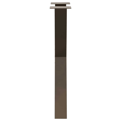 vidaXL Dining Table Legs X-Shaped 2 pcs Natural Steel 50x(72-73) cm Steel