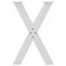 vidaXL Dining Table Legs X-Shaped 2 pcs White 60x(72-73) cm Steel