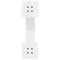 vidaXL Dining Table Legs X-Shaped 2 pcs White 60x(72-73) cm Steel