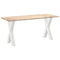 vidaXL Dining Table Legs X-Shaped 2 pcs White 60x(72-73) cm Steel