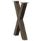 vidaXL Dining Table Legs X-Shaped 2 pcs Natural Steel 60x(72-73) cm Steel