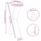 vidaXL Dining Table Legs X-Shaped 2 pcs Natural Steel 60x(72-73) cm Steel