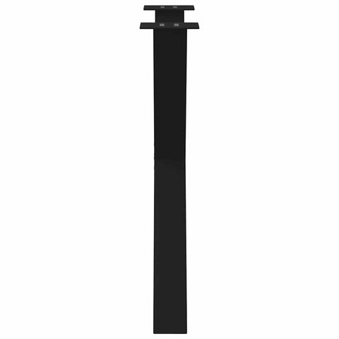 vidaXL Dining Table Legs X-Shaped 2 pcs Black 70x(72-73) cm Steel