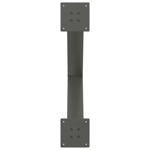 vidaXL Dining Table Legs X-Shaped 2 pcs Anthracite 70x(72-73) cm Steel