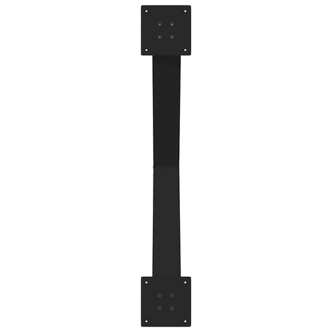 vidaXL Dining Table Legs X-Shaped 2 pcs Black 90x(72-73) cm Steel