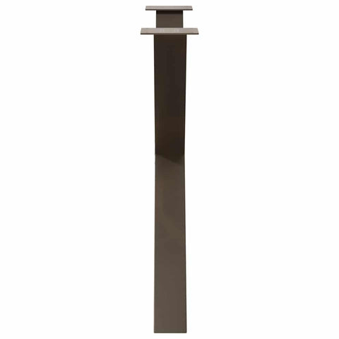 vidaXL Dining Table Legs X-Shaped 2 pcs Natural Steel 90x(72-73) cm Steel