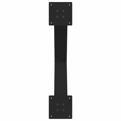 vidaXL Dining Table Legs X-Shaped 3 pcs Black 70x(72-73) cm Steel