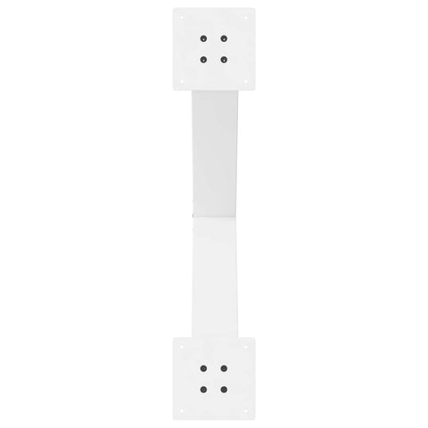 vidaXL Dining Table Legs X-Shaped 3 pcs White 70x(72-73) cm Steel