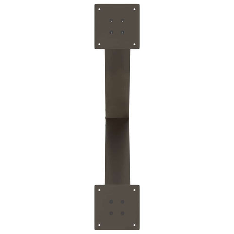 vidaXL Dining Table Legs X-Shaped 3 pcs Natural Steel 70x(72-73) cm Steel